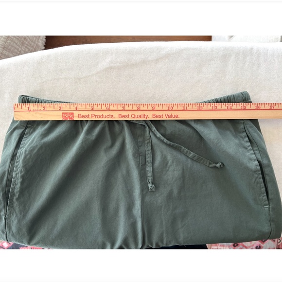 SKU SAVE KHAKI UNITED Haven Cotton Poplin Drawstring Pant in Basil - S - Picture 8 of 11